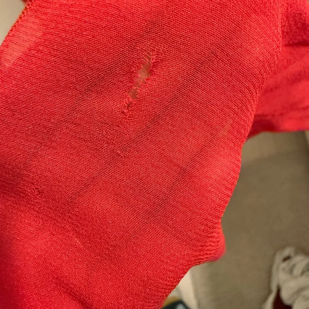 The Attico Red Sheer Chemise - Picture 6 of 6